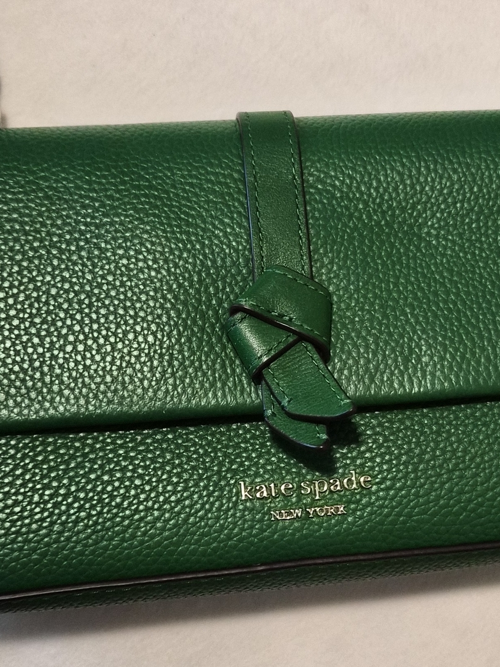 kate spade Emerald Green Leather Crossbody Bag